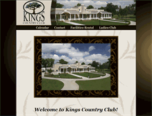 Tablet Screenshot of kingscountryclub.net